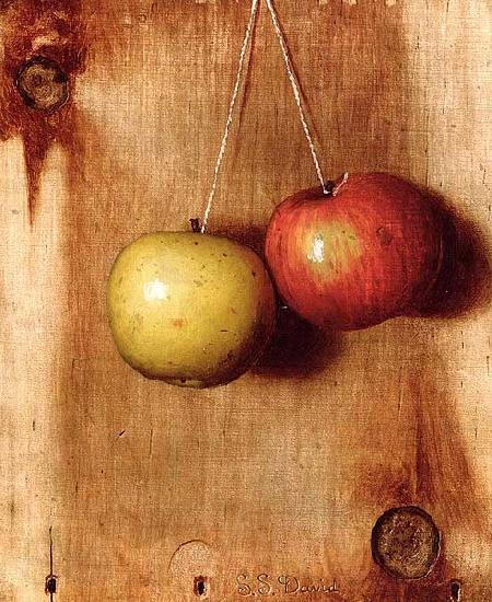 DeScott Evans De Scott Evans: Hanging Apples Norge oil painting art